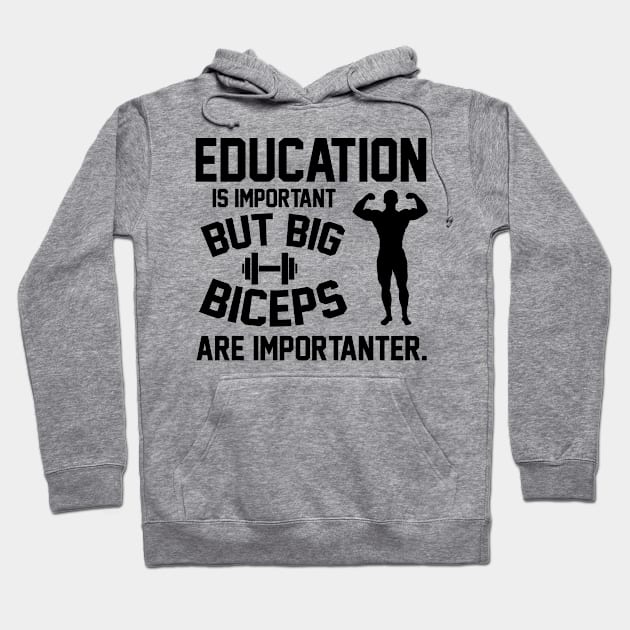 Biceps are importanter Hoodie by nektarinchen